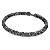 Picture of Pulsera Matrix color negro con baño de rutenio