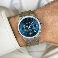 Foto de Reloj de hombre Vigoureux Chrono acero y azul