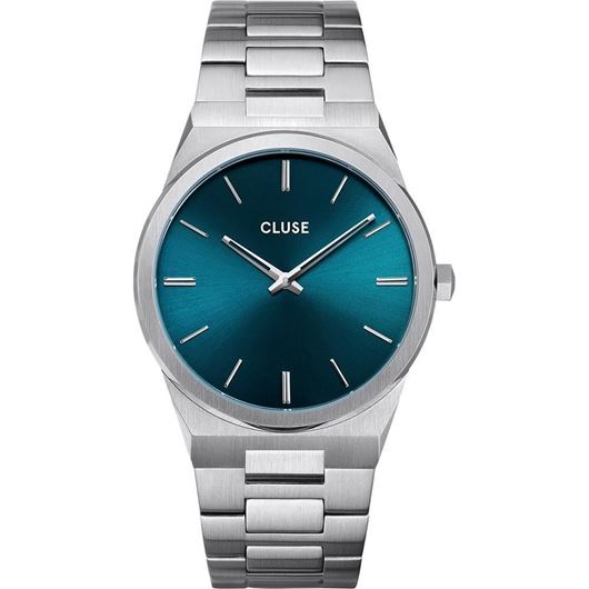 Picture of Reloj de hombre Vigoureux 40 H-link acero y azul petróleo