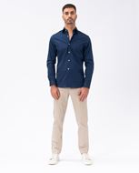 Foto de Camisa extraslim de popelín elástico marino