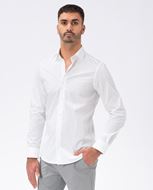 Foto de Camisa extraslim de popelín elástico blanco