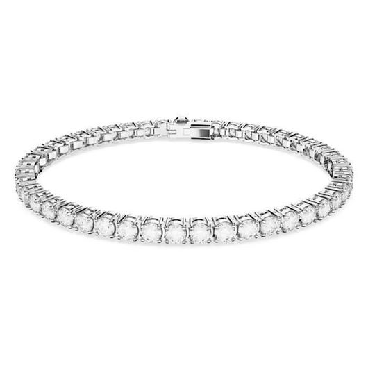 Foto de Pulsera Matrix estilo riviere Talla M con baño rodio