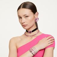 Picture of Pulsera Matrix estilo riviere Talla M con baño rodio