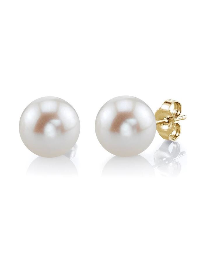 Foto de Pendientes perlas de agua dulce oro amarillo 18kt 9mm