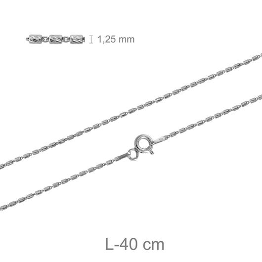 Foto de Cadena de plata tube 0,30