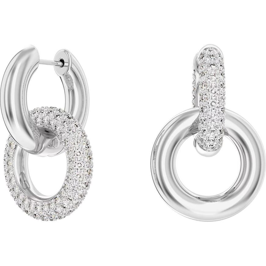 Picture of Pendientes de aro Dextera baño rodio