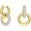 Picture of Pendientes de aro Dextera baño tono oro