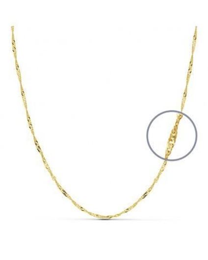 Picture of Cadena singapour de oro amarillo 18kt, grosor 0,50mm