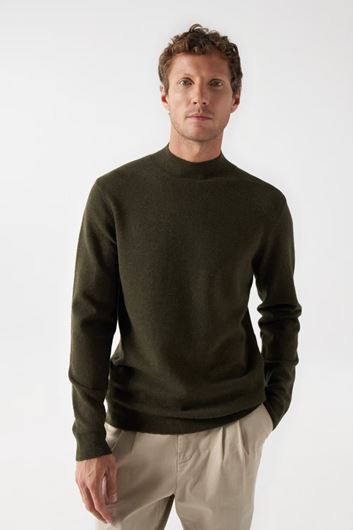 Foto de Jersey de lana color verde caqui 