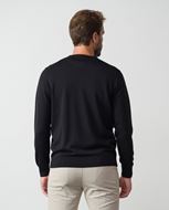 Foto de Jersey de cuello pico en punto liso y costuras menguadas