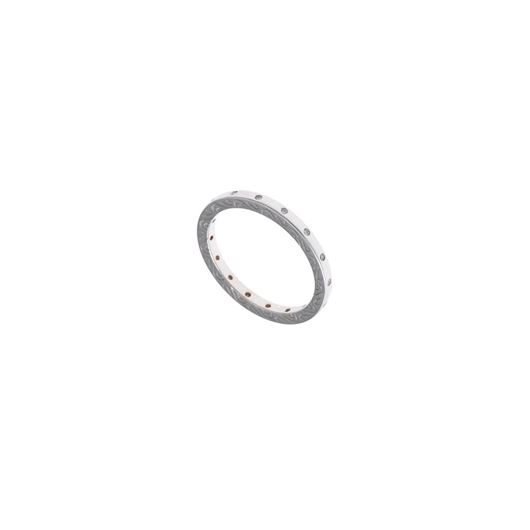 Foto de Anillo de plata baño rodio con circonitas blancas