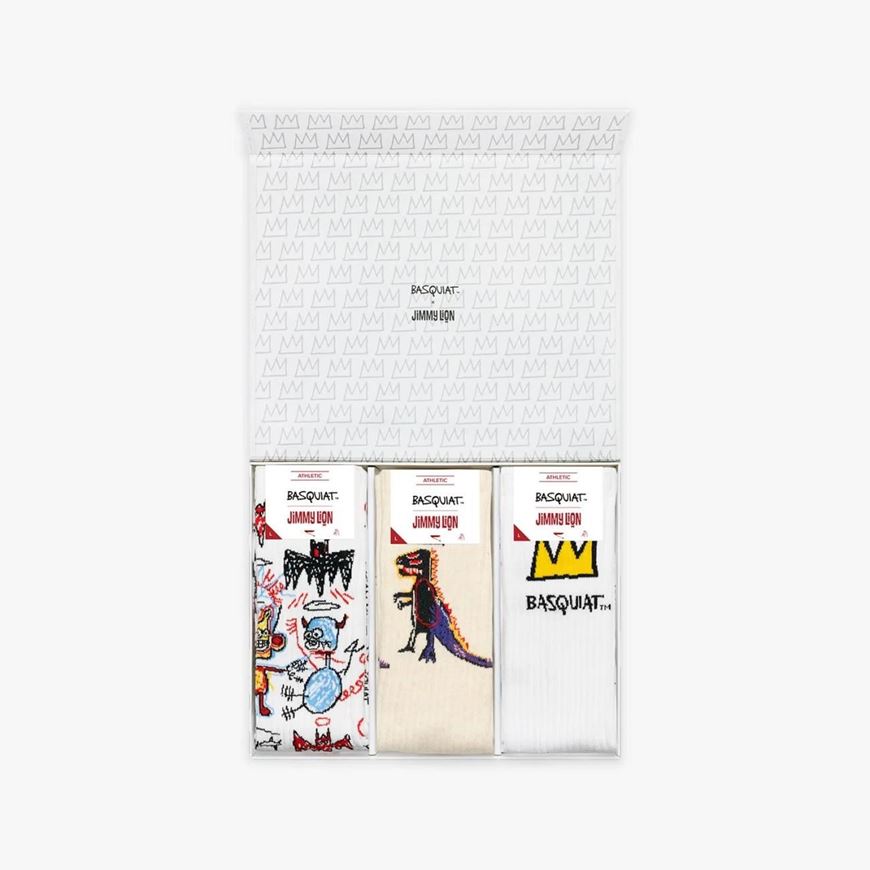 Foto de Pack 3 calcetines Athletic Basquiat blancos