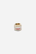 Foto de Anillo Mouth Seal White & Pink