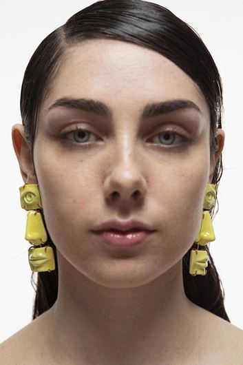 Foto de Pendientes Face Earrings Yellow