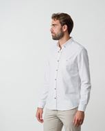 Foto de Camisa sport slim fit en viyela lisa de algodón