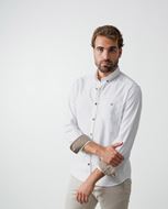 Foto de Camisa sport slim fit en viyela lisa de algodón