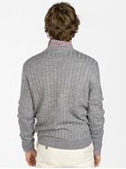 Foto de Jersey Blarney Castle de punto gris medio con logo mini