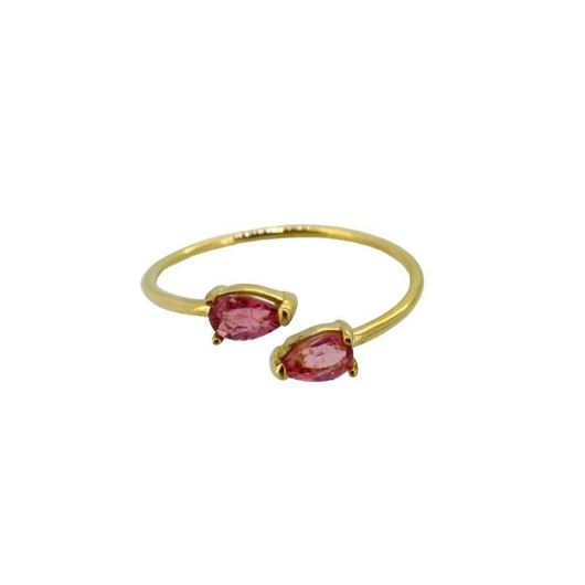 Foto de Anillo Figueira oro amarillo y tanzanitas