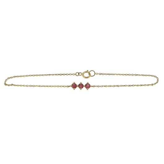 Picture of Pulsera Mesquida oro amarillo y turmalinas