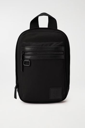 Foto de Bolso cruzado negro con bolsillo exterior