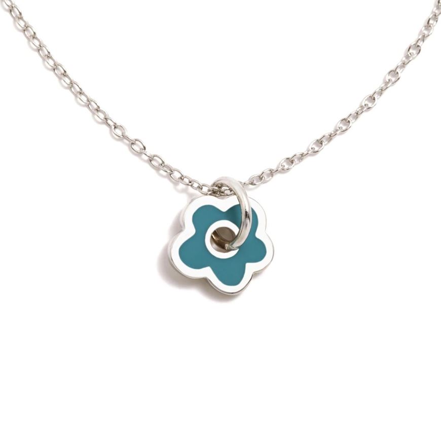 Foto de Colgante Nácara flor azul