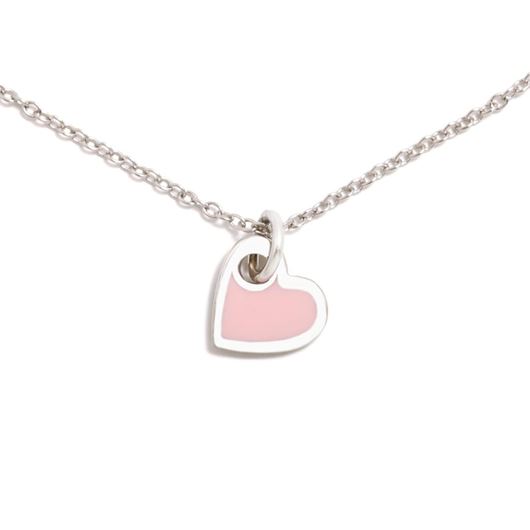 Foto de Colgante Nácara corazón rosa