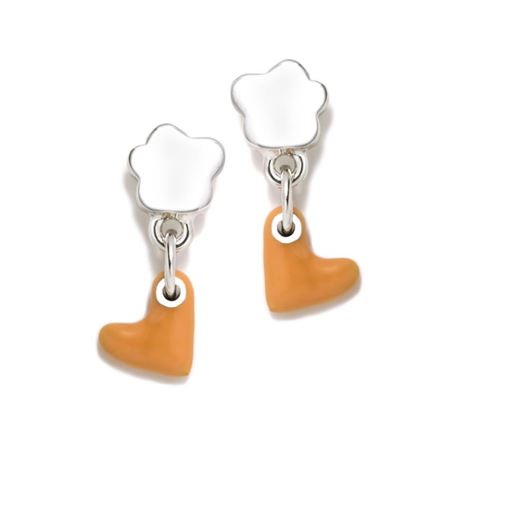 Picture of Pendientes Lulú corazón naranja