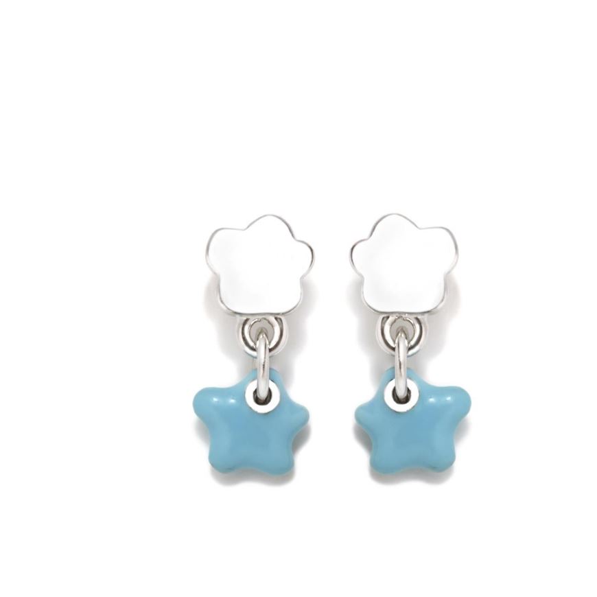 Foto de Pendientes Lulú flor azul
