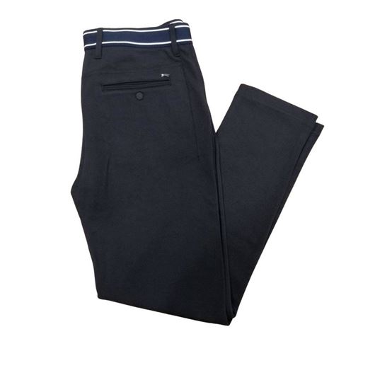Picture of Pantalón con cintura elástica slim fit negro