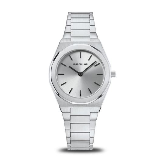 Picture of Reloj Classic plateado pulido, esfera tornasolada