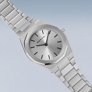 Foto de Reloj Classic plateado pulido, esfera tornasolada