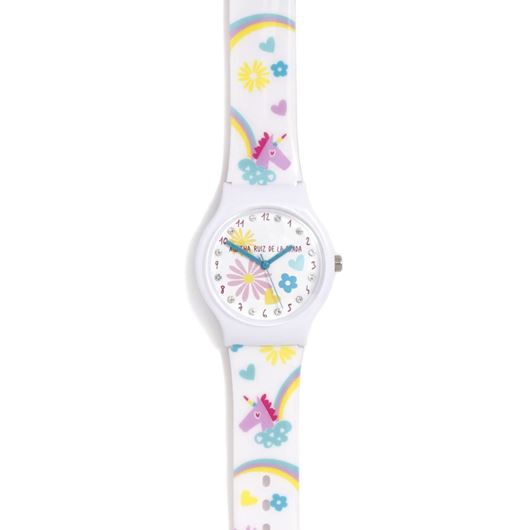 Picture of Reloj flip unicornio con brillantes