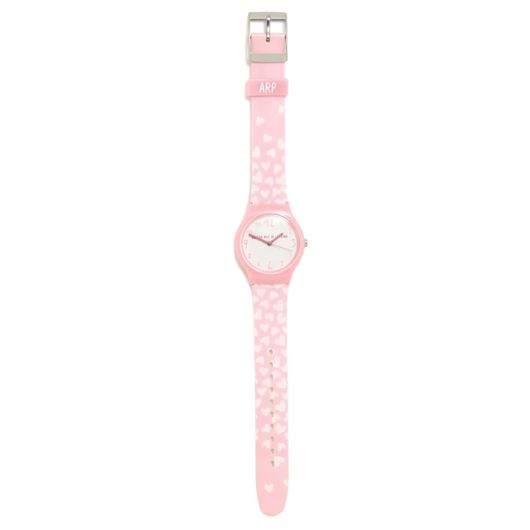 Picture of Reloj flip corazones rosa