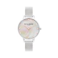 Foto de Reloj Olivia Burton Clásico malla blanca y plateada de 34 mm