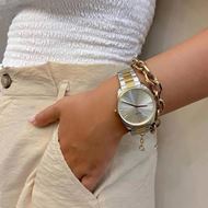 Foto de Reloj de mujer Féroce 3-link bicolor
