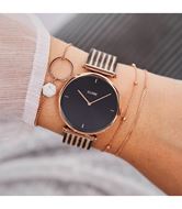 Foto de Reloj de mujer Triomphe Mesh en rosado y negro