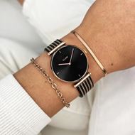 Foto de Reloj de mujer Triomphe Mesh en rosado y negro