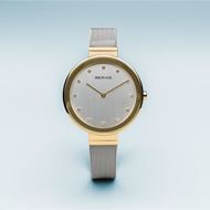 Foto de Reloj Bering mujer clásico malla fina bicolor 34mm