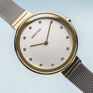 Foto de Reloj Bering mujer clásico malla fina bicolor 34mm