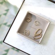 Foto de stacker taupe metal frame square catchall
