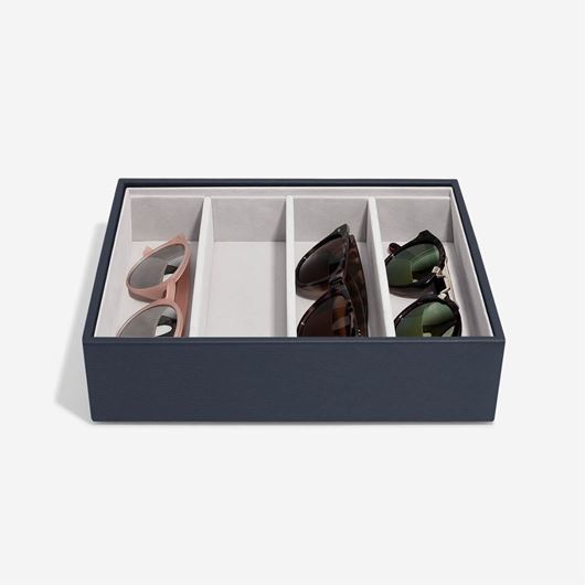 Foto de Caja de gafas y capa de accesorios azul marino
