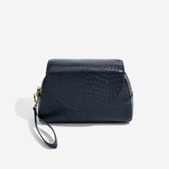 Foto de Bolsa de maquillaje cocodrilo azul marino