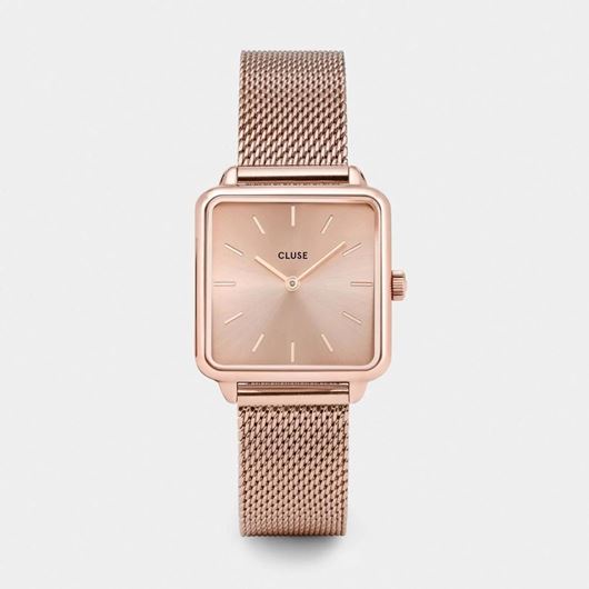Picture of Reloj Cluse La Tétragone Malla Completa Oro Rosa