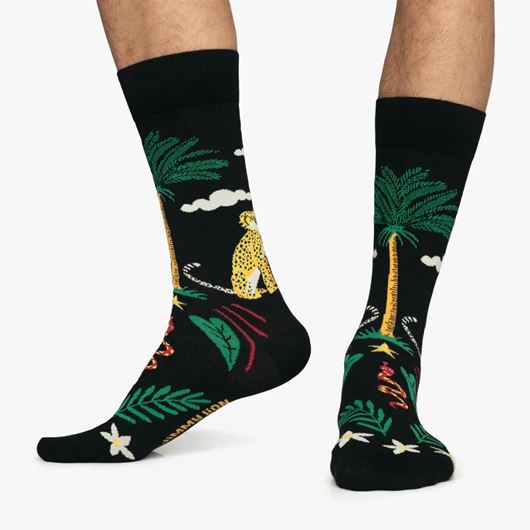 Picture of Calcetines Leopard couple black