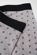 Foto de Pack 2 calzoncillos negro liso y gris con logo marca