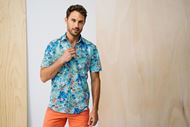 Picture of Camisa manga corta regular fit estampado veraniego