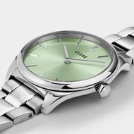 Foto de Reloj Féroce Petite plateado con esfera verde