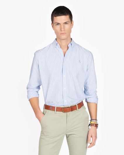 Foto de Camisa Pacific a rayas azul claro