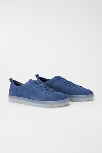 Picture of Zapatillas de piel color azul