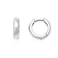 Foto de Pendientes aros de plata 11mm